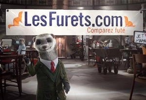 Une publicité du site lesfurets.com